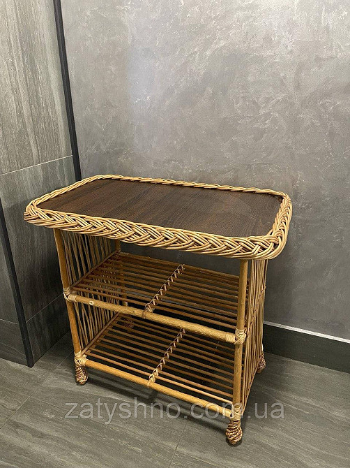 Столик етажерка из лозы Киев - изображение 7