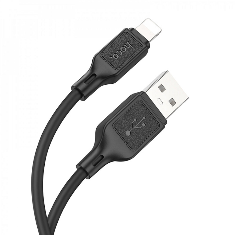 Кабель HOCO X90 Cool silicone charging data cable for iP Black Київ - фото 2