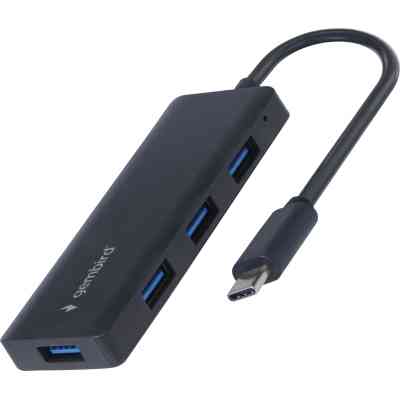Концентратор Gembird USB-C UHB-U3P4-02 4xUSB3.1 (UHB-CM-U3P4-02) Винница
