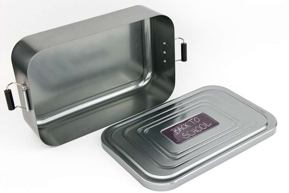 Ланч-бокс Back to school XL алюминий Серый Киев - изображение 4