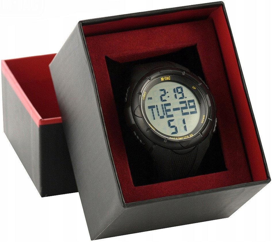 Тактические Часы водонепроницаемые с секундомером и шагомером M-Tac (50001002) Black Нововолынск - изображение 4
