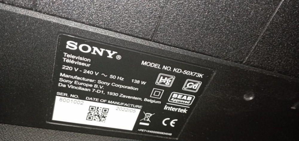 Телевізор SONY KD- 50X73K 50 дюймів, Android TV, Київ - фото 1