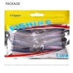 Їстівні віброхвости Amlucas Easy Shiner 7.5 см 2 г, 10 шт, силіконові приманки для риболовлі Київ - фото 1
