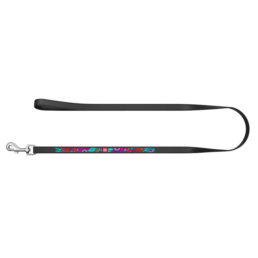 Повідець WAUDOG Design з малюнком "Літо" (ширина 18 мм, довжина 122 см) чорний Коломия - фото 2