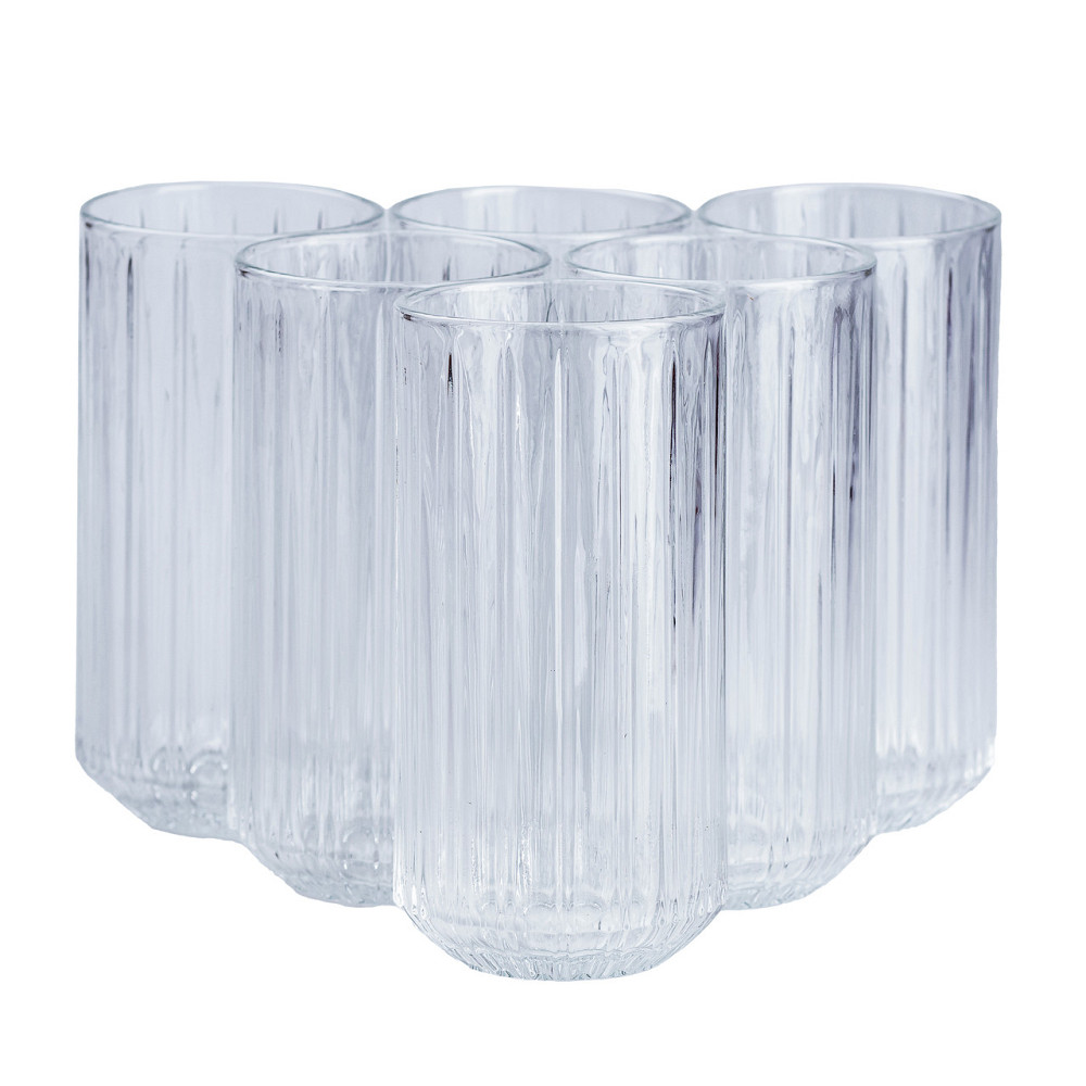 TS Kitchen Набір склянок 6 штук 450 мл скляні прозорий Киев - изображение 1
