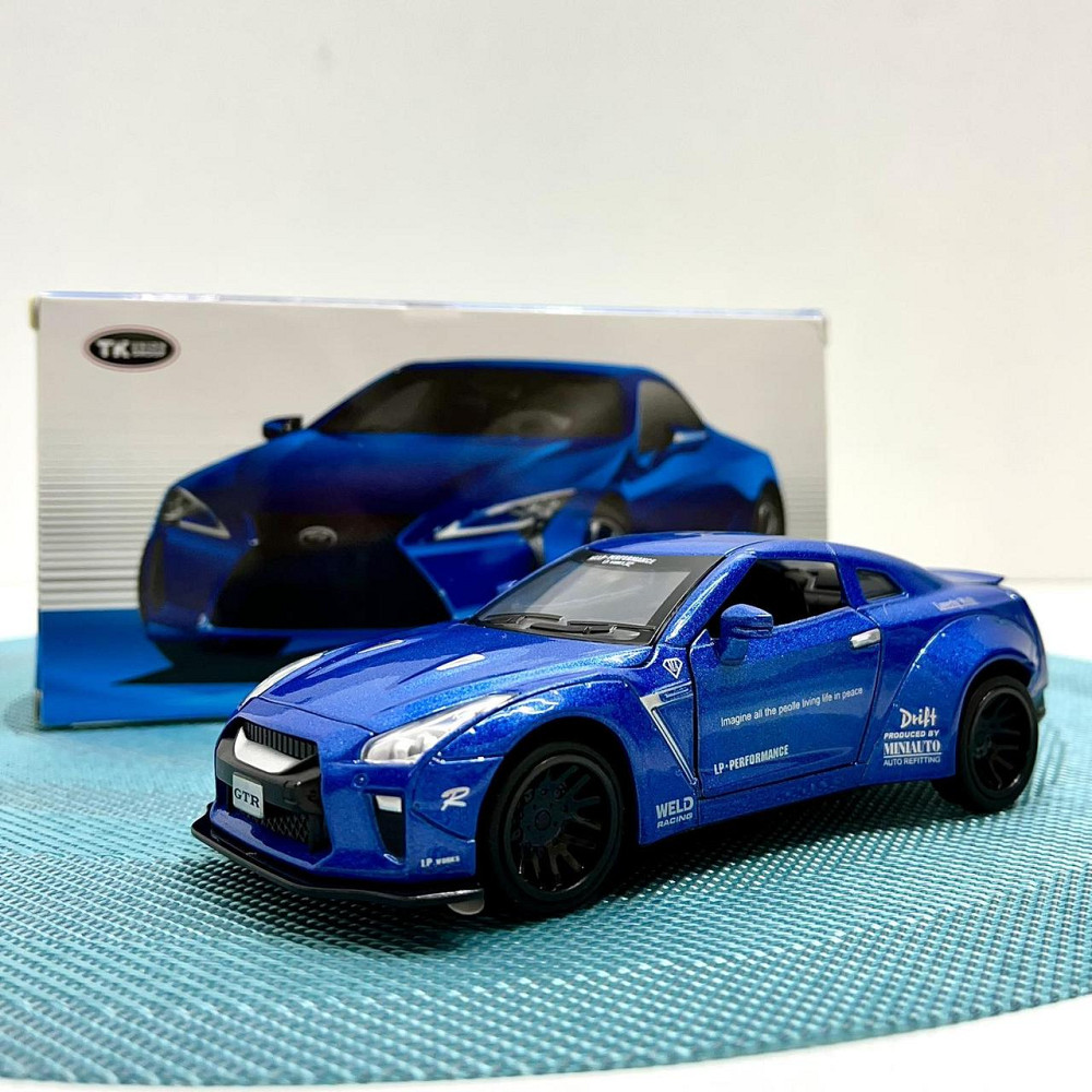 Машинка TK Union Auto Expert Nissan GTR металева світло/звук/інерційна Синя (38071) Чернігів - фото 2