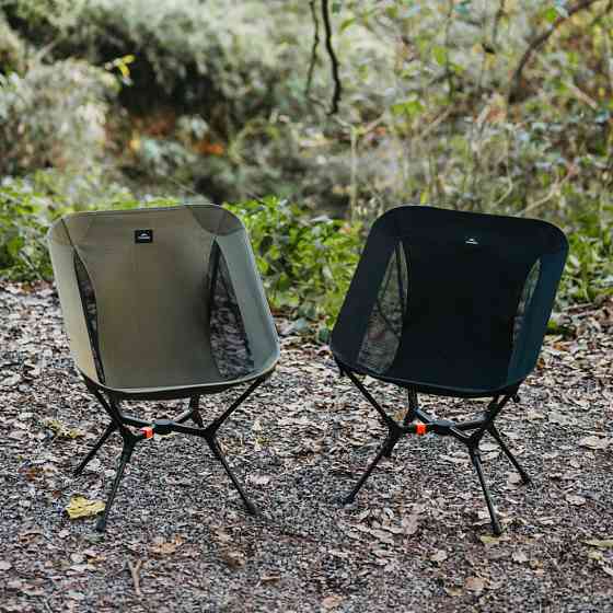 Стілець складаний ультралегкий Naturehike CNK2550JJ013 Yamami YL01, розмір М, алюміній, чорний Киев