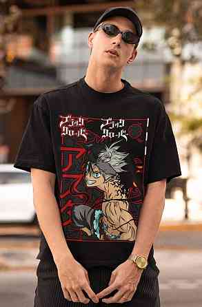 Футболка аниме Блич оверсайз (S/M/L) Черний AnimeJ0898 Днепр