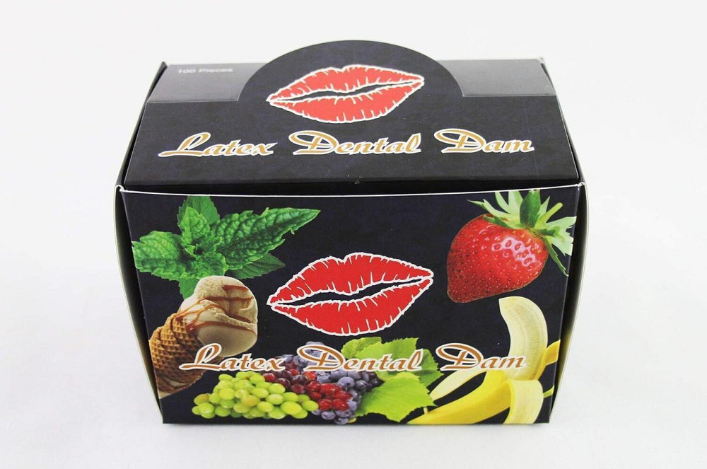 Набір латексних серветок Latex Dental Dams Assorted 100 шт Sex Aura Київ - фото 4