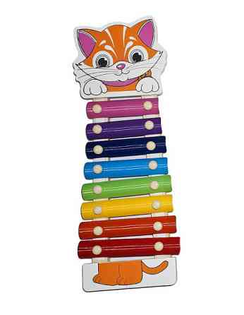 Дитяча іграшка Ксилофон MD0712 дерев'яний  Котик Вінниця