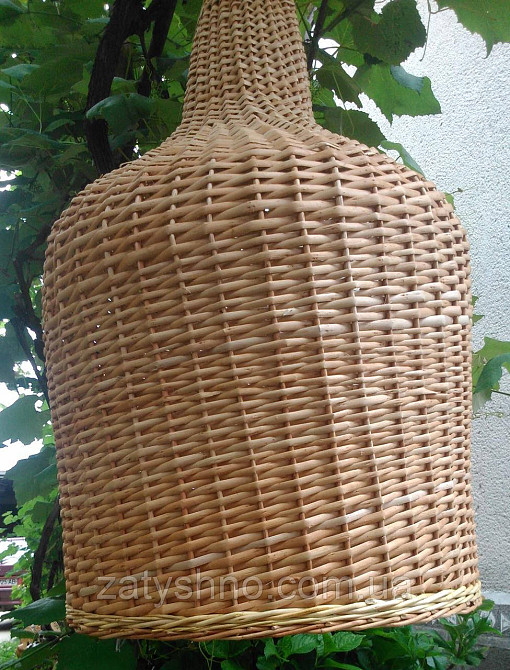 Люстра із лози велика світла Київ - фото 6