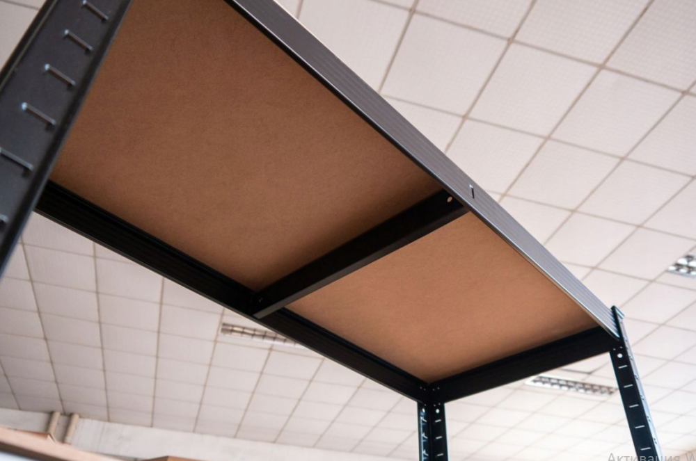 Стеллаж металлический 180х90х40 см 5 полок, погрузка - 175 кг на полку (Черный) Киев - изображение 9