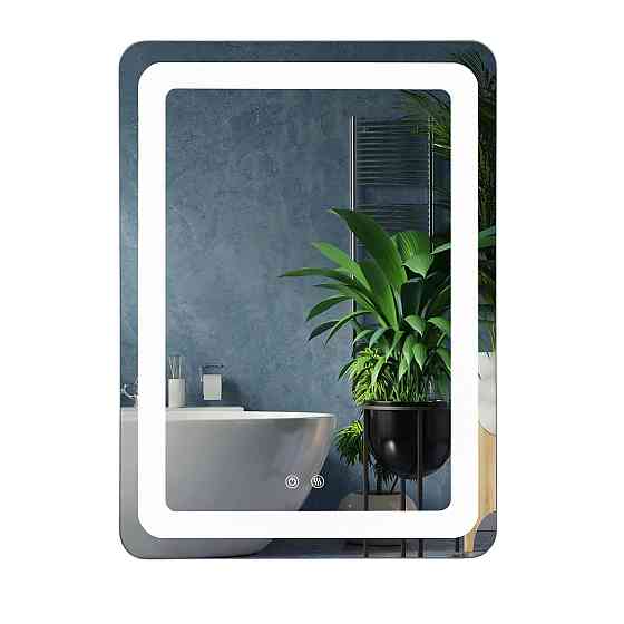 Дзеркало UNIO MRR-04 SQR-RA-S/H 600 x 800 mm LED FL сенсор + підігрів (000030902) Київ