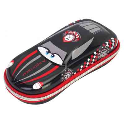 Пенал Cool For School Об'ємний 3D 1 відділення Чорний (QT-5645-Black) Вінниця