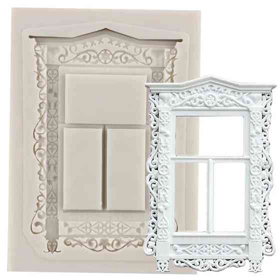 Молд силиконовый Окно 78 на 56 см серый Киев