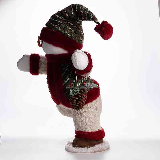 Новорічна фігурка Сніговик з шишкою 40×33×74 (см) CR-4-13 Коломыя