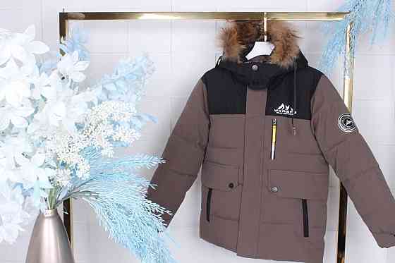 Детская зимняя куртка на мальчика 128 на холофайбере Николаев