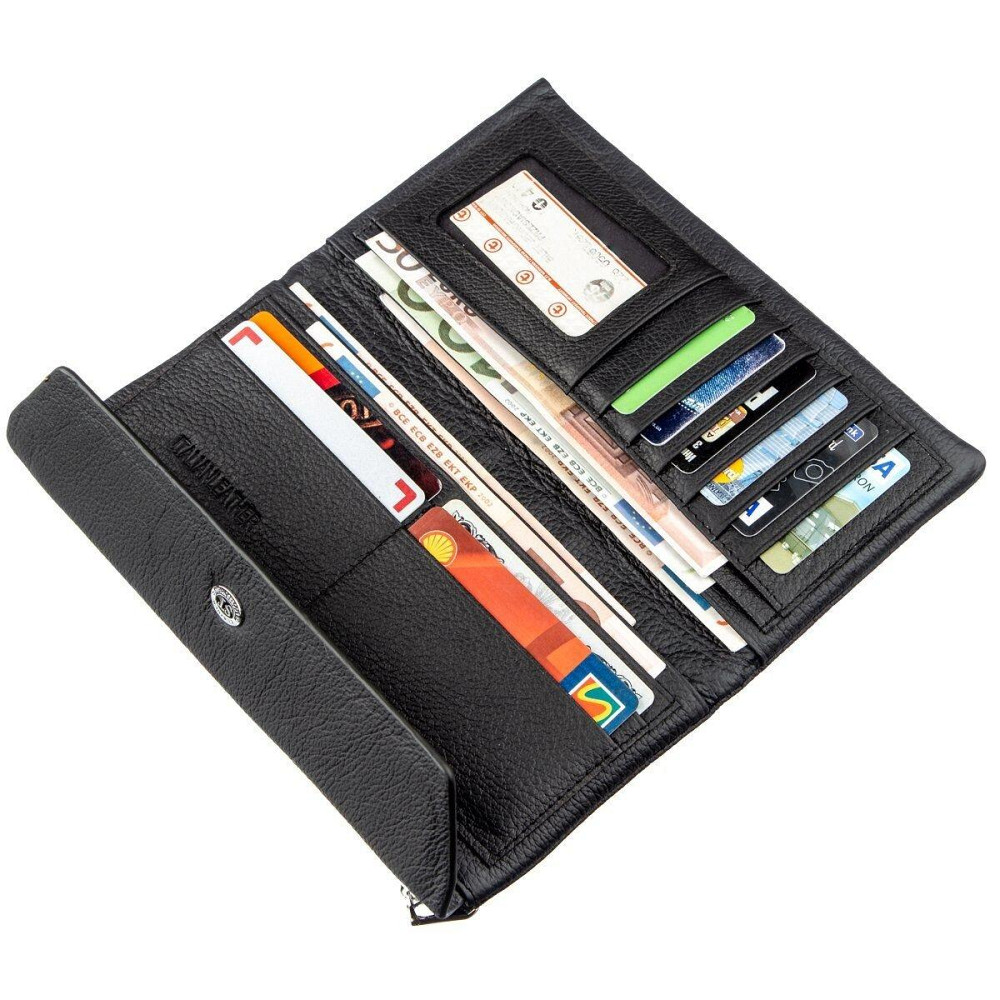 Незаурядный женский клатч Черный (ST Leather) Киев - изображение 3