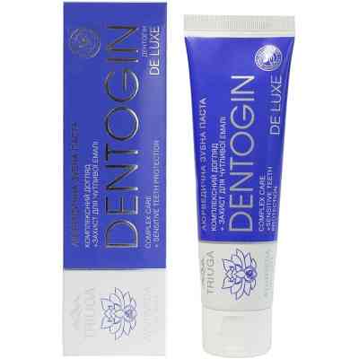 Зубная паста Triuga Dentogin De Luxe Аюрведическая Защита для чувствительной эмали 100 г (4820164641729) Винница