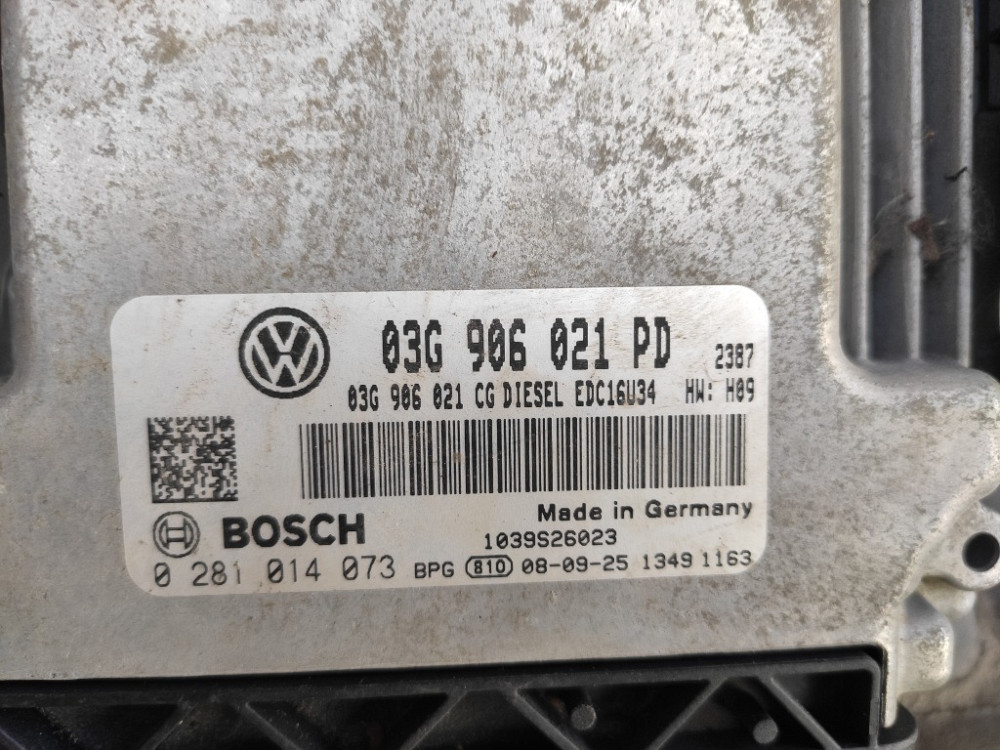 Блок керування двигуном VW Caddy 1.9 tdi 2004-2010 (03G906021PD) Ковель - изображение 2