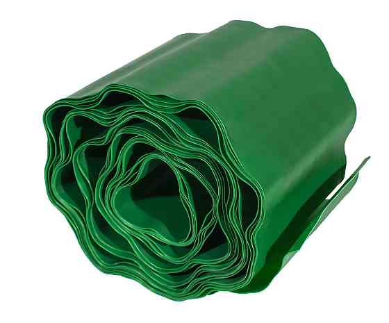 Бордюрна пластикова стрічка 15 см 9 метрів зелена VARTCO (Польща) Дніпро