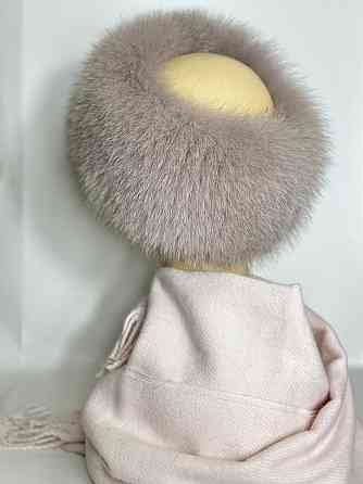 Хутряна пов'язка на голову жіноча з песця Пудра Харків