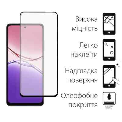 Скло захисне Dengos Oppo A5x Black 2 pcs (DG-TG2P-79) Вінниця