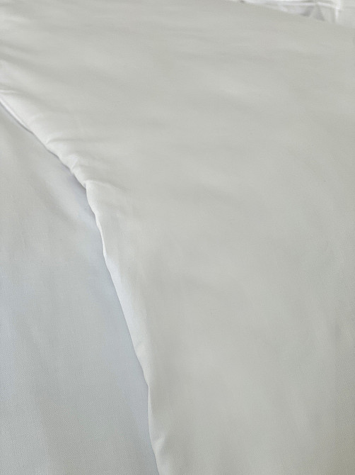 Сатиновий комплект постільної білизни Ideal Textile двохспальний євро білий Чернівці - фото 9