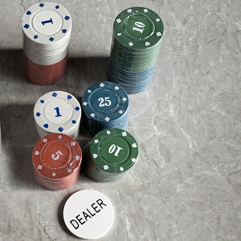 Набір фішок для покера 100 шт у металевій коробці Київ - фото 5