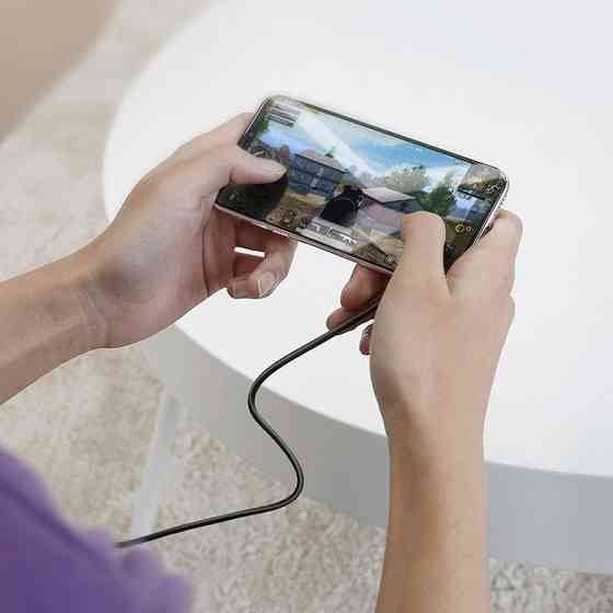 Кабель BASEUS CALXP-B01 Gaming Suction Cup Lightning Cable 2M черный Киев