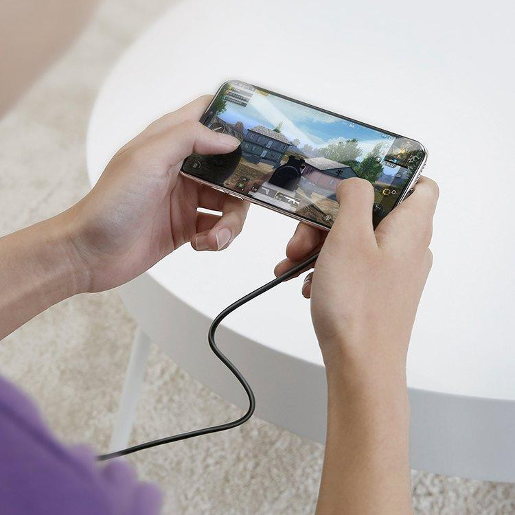 Кабель BASEUS CALXP-B01 Gaming Suction Cup Lightning Cable 2M черный Киев - изображение 3