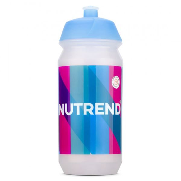 Спортивна пляшка Nutrend Sport bottle 500ml White with blue-pink print Луцьк - фото 1