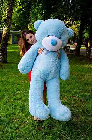 М'яка  іграшка подарунок на 8 березня плюшевий ведмедик Рафаель 160 см Блакитний Тернопіль