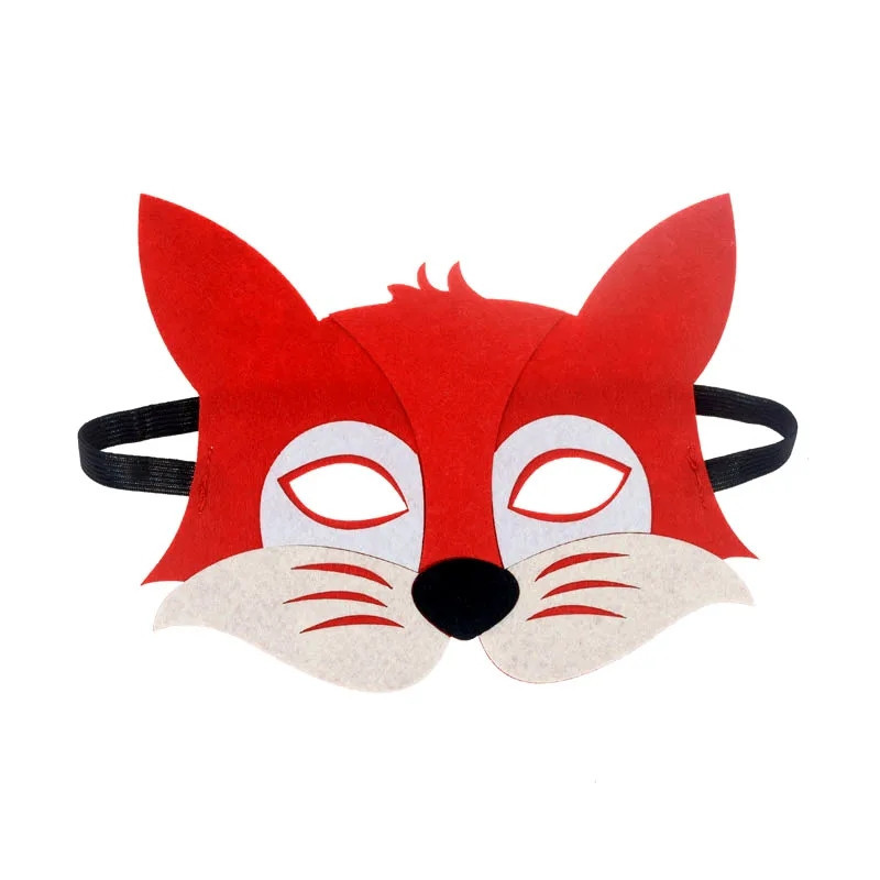 Детская маска Лисичка 19 на 14 см красный Киев - изображение 1