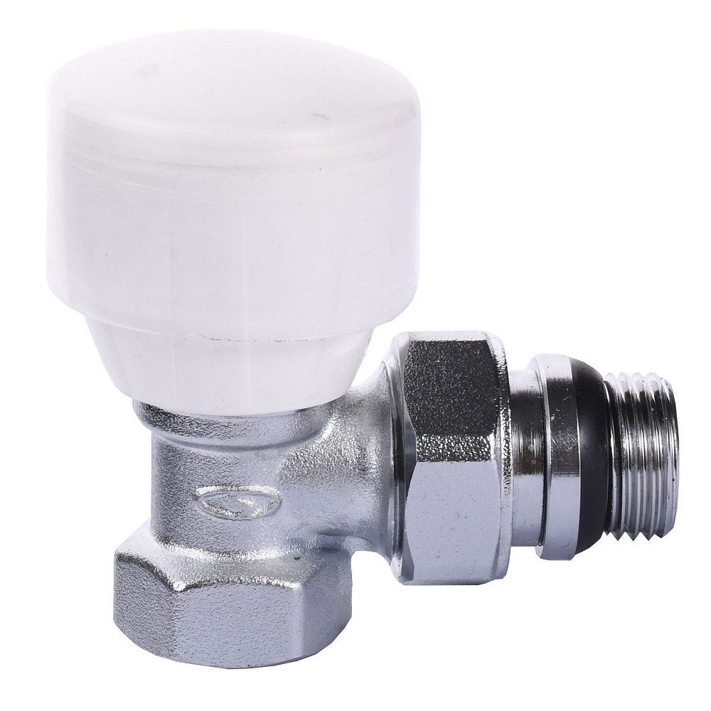 Кран радіаторний кутовий SOLOMON 1/2″ з гумовим ущільнювачем 160404 верх Тернополь - изображение 1