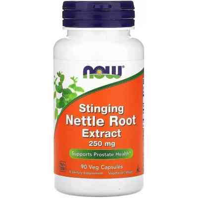 Трави Now Foods Кропива, екстракт кореня, 250 мг, Stinging Nettle Root Extract, 90 вегет (NOW-04719) Вінниця
