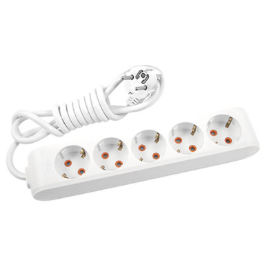 Мережевий подовжувач Panasonic X-tendia із заземленням 5 розеток, 3м (WLTB04532GR-UA) Вінниця - фото 1