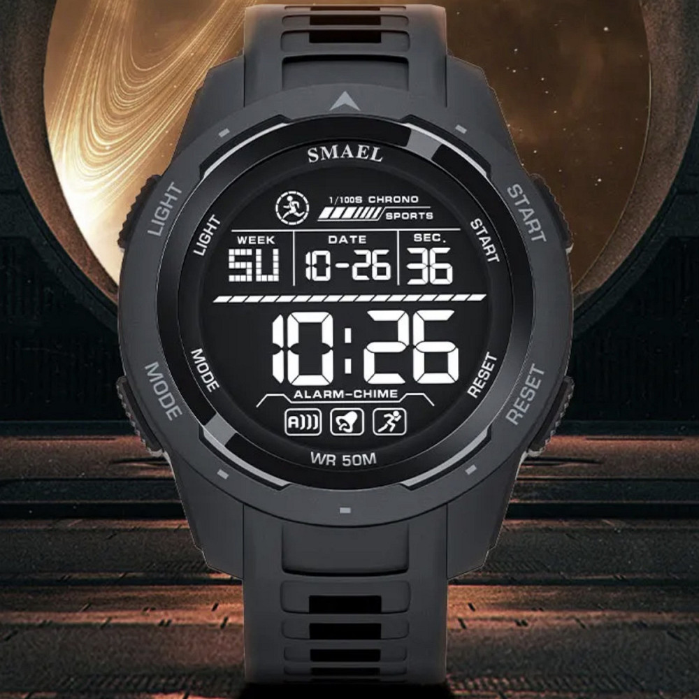 Часы мужские тактические Smael Brutto Pro Черный Винница - изображение 14