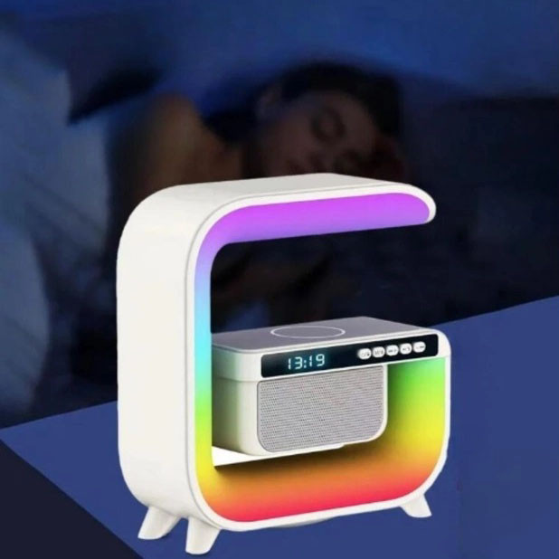 Ночник беспроводной с аккумулятором RGB, Беспроводная лампа ночник с функцией будильника LF-32 Львов - изображение 10