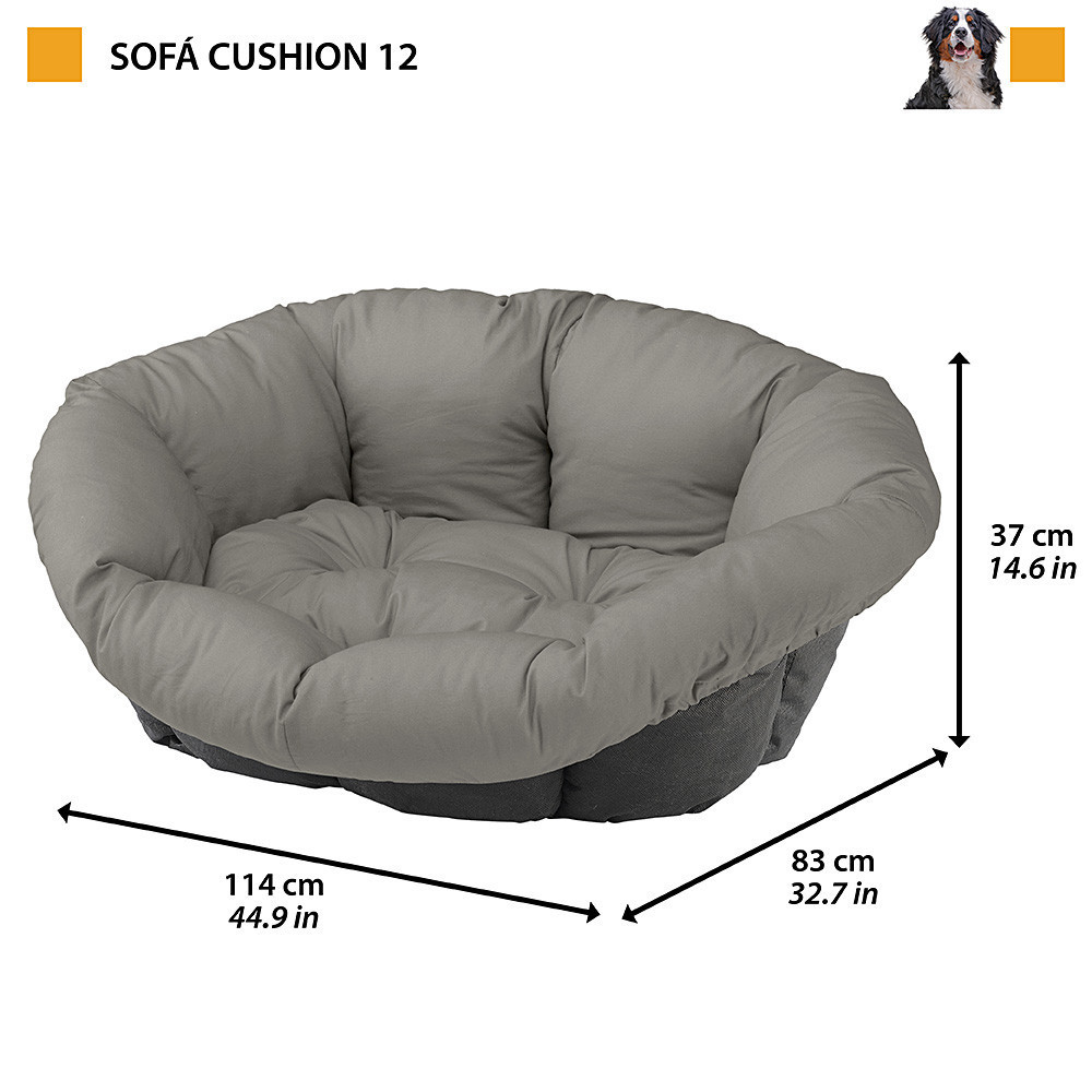 Подушка для лежака для собак и кошек Ferplast Sofа' Cushion Cities (Ферпласт Софа Кушин Ситиес) 114 х 83 х h 37 см - 12 Запорожье - изображение 2