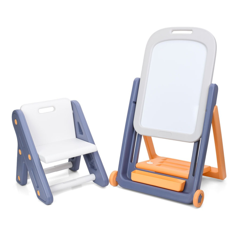 Дитячий мольберт 2 в 1 QC-BB03 зі стільчиком Вінниця - фото 1