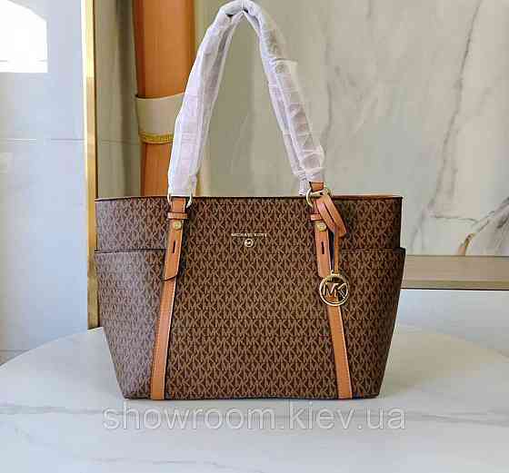 Жіноча сумка шопер Michael Kors (55007) Lux коричнева Київ