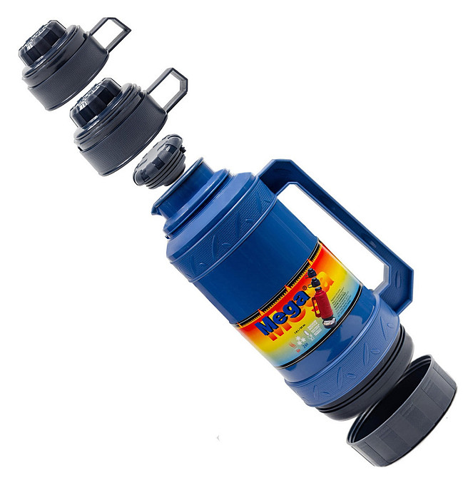 Термос Mega SO160DBS 1,6 л, синій Київ - фото 2