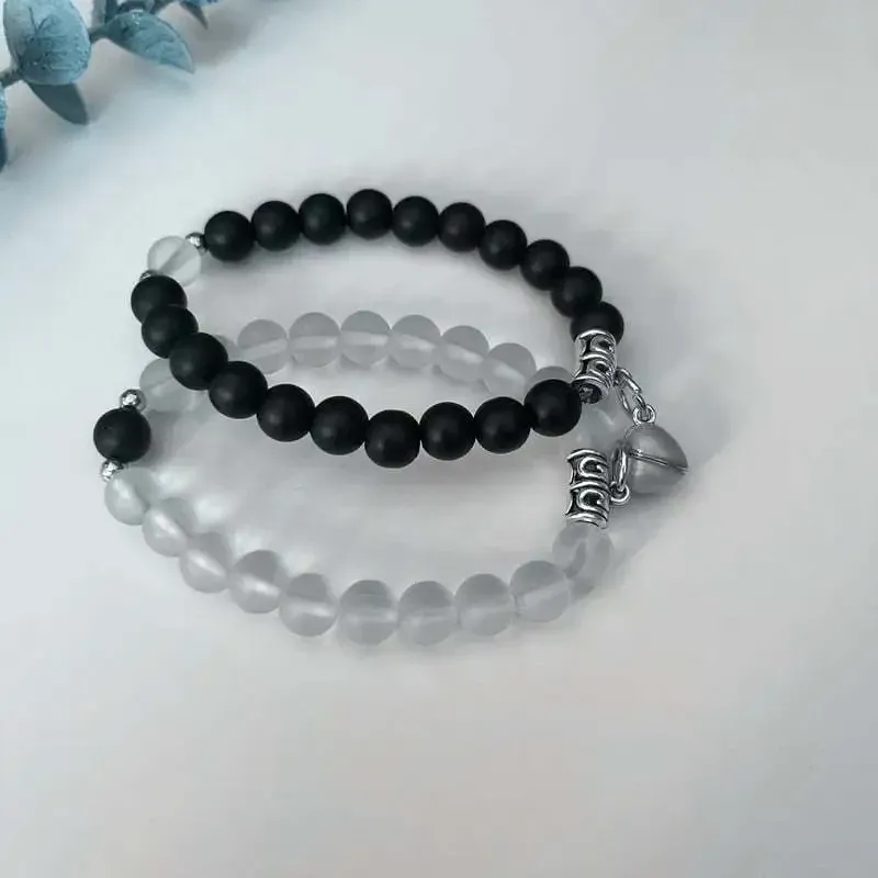 Парные браслеты с сердечком, светящимся в темноте – подарок для пары Киев - изображение 3