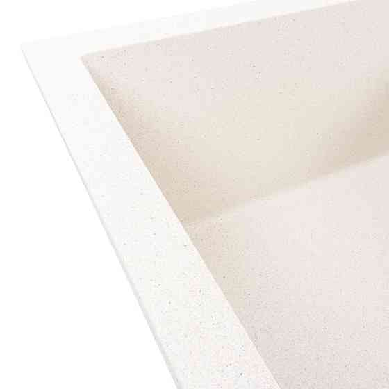 Гранітна мийка для кухні VALESO SOLID 7843 матова Біла в крапку Коломыя