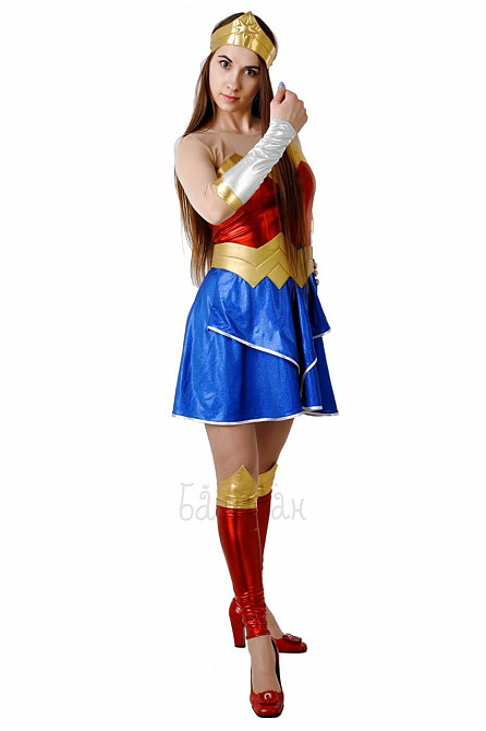 КОСТЮМ ДИВО ЖІНКИ (WONDER WOMEN) РОЗМІР УНІВЕРСАЛЬНИЙ Київ - фото 3