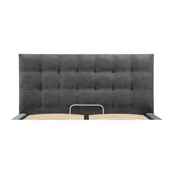 Кровать Двуспальная Американка Chester Comfort 160 x 200 см Alyaska 10 С подъемным механизмом и нишей для белья Темно-серый Киев