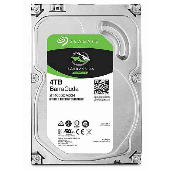 Накопичувач HDD SATA 4.0 TB Seagate BarraCuda 5400 rpm 256MB (ST4000DM004) 3.5