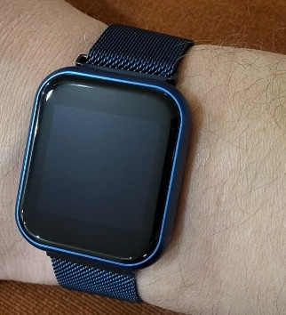 Наручний годинник, електронний, смарт браслет, Smart Watch T80S, сині. Київ - фото 2