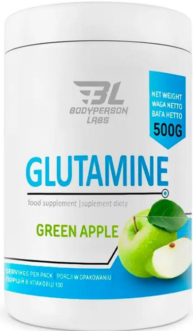 L-глютамін Bodyperson Labs Glutamine 500 g Яблуко Київ - фото 1